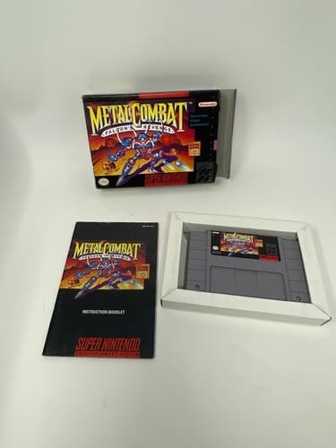 Metal Combat Falcon's Revenge Super Nintendo SNES CIB Manual Tested NM — photo 7