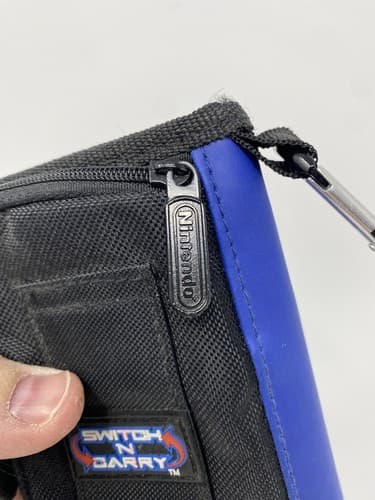 Nintendo DS Gameboy Blue Switch N Carry Soft Zip Up Storage Case w Screen Cloth — photo 3
