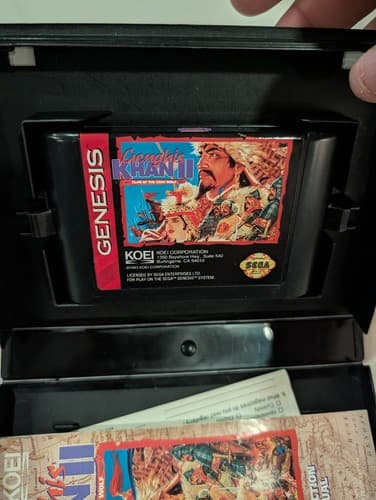 Genghis Khan II Clan of the Gray Wolf Sega Genesis, Game, Box, Manual, Reg — photo 5