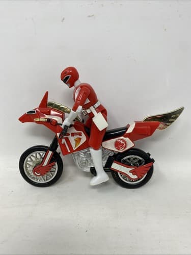 Red Ranger Mighty Morphin Power Rangers T-Rex Battle Bike Complete 1994 Bandai