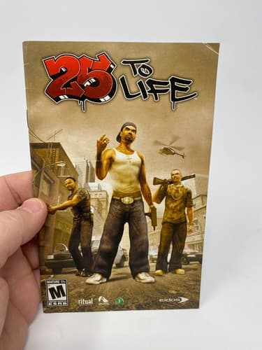 25 To Life Playstation 2 PS2 Instruction Manual Only No game