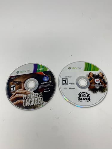 Lot of 2 Fighters Uncaged & EA Sports MMA Microsoft Xbox 360 Game Disc Only