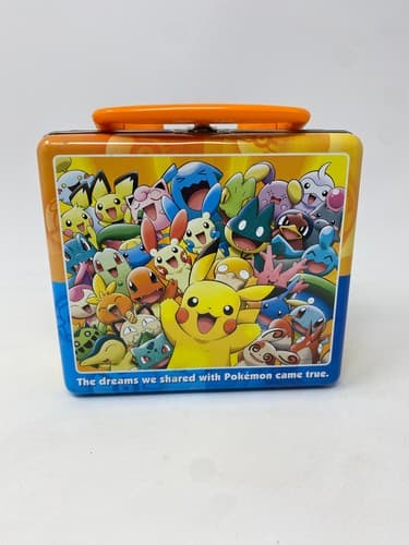 Pokemon 2005 Pokepark Mini Tin Case Collectible Pikachu Blue Orange Box — photo 4