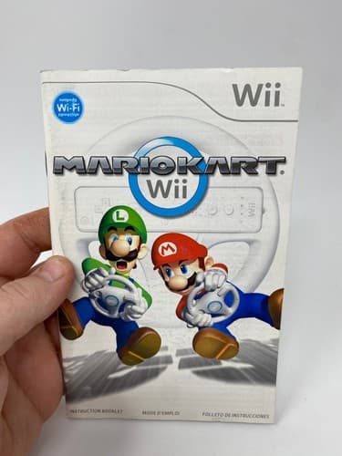Mario Kart Racing Cart Nintendo Wii Instruction Manual Only
