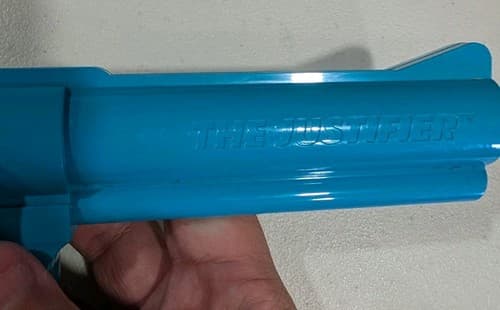 The Justifier Sega Genesis Sega CD Light Gun Lethal Enforcers Konami Blue Tested — photo 4