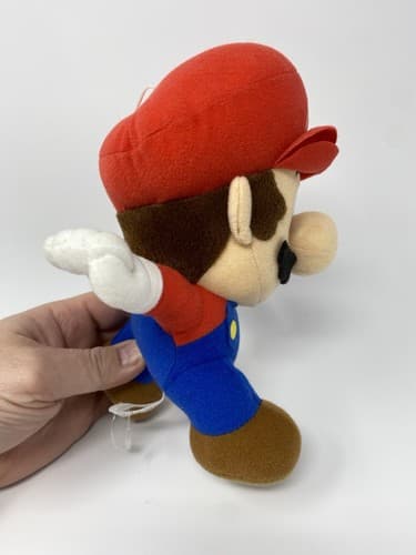 Rare 2008 Nintendo Popco Corgi Super Mario Bros. 8” Mario Running Plush Toy N64 — photo 7