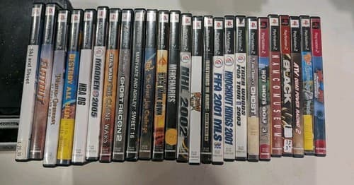 Lot Of 20 PS2 PlayStation 2 Cases And Manuals, No Games