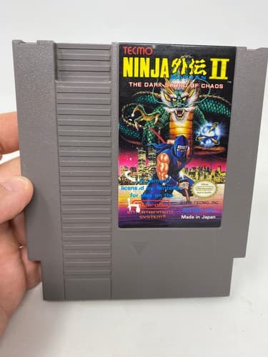 Ninja Gaiden II 2 The Dark Sword of Chaos Nintendo NES Tested Authentic Clean