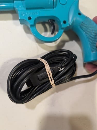 The Justifier Sega Genesis Sega CD Light Gun Lethal Enforcers Konami Blue Tested — photo 7