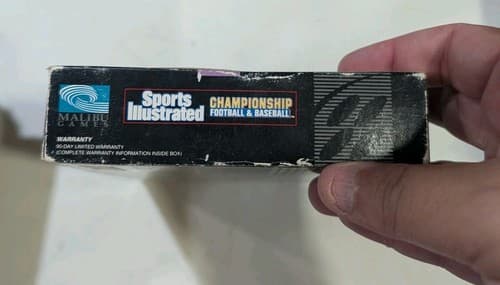 Sports Illustrated Championship Football & Baseball SNES Game And Box — photo 5