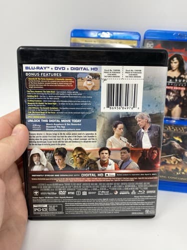 Blu-Ray Lot Of 4 Star Wars Force Awakens Guardians Galaxy Hobbit Batman Superman — photo 3