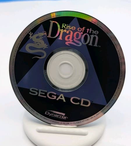 Rise of the Dragon (Sega CD, 1994) Game Disc & Manual TESTED — photo 4