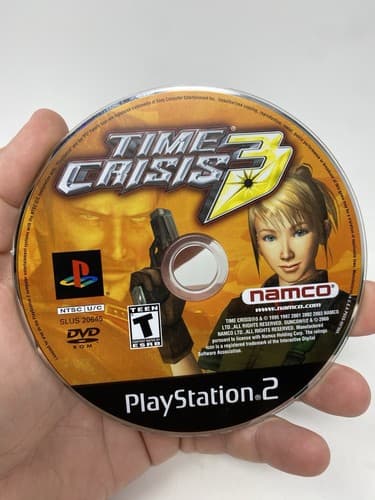 Time Crisis 3 (Sony PlayStation 2, 2003) *Disc Only - Tested Ps2