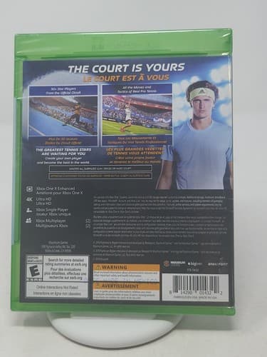 Tennis World Tour (Microsoft Xbox One, XBONE 2018) Factory Sealed — photo 2