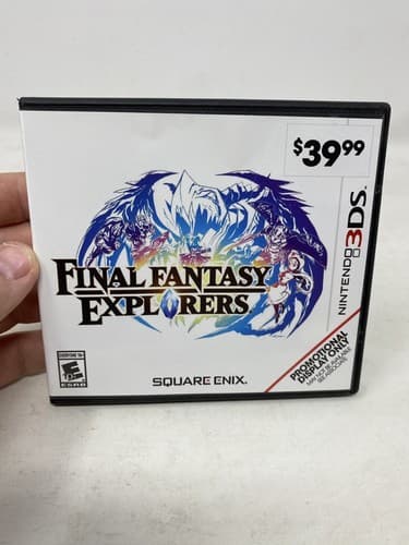 Final Fantasy Explorers Nintendo 3DS Complete Tested GameStop Promo Case Display