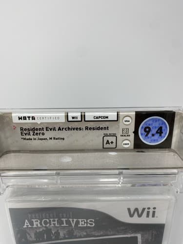 Resident Evil Zero Archives Nintendo Wii CAPCOM Sealed New WATA 9.4 A+ — photo 2