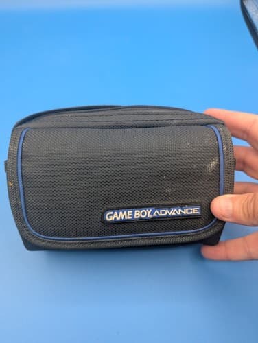 Nintendo Gameboy Advance Carrying Case Black w/ Grey Trim Game Boy GBA Bag