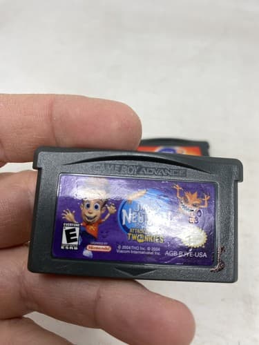 Gameboy Advance GBA Vintage Game Lot 3 Jimmy Neutron Jet Fusion Attack Twonkies — photo 3