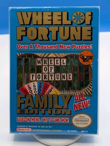 Wheel of Fortune Family Edition Nintendo NES *CIB Complete, Tested