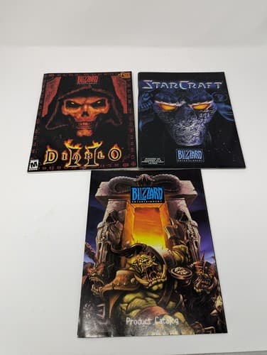 Blizzard Manual / Promo Material Lot - StarCraft & Diablo II