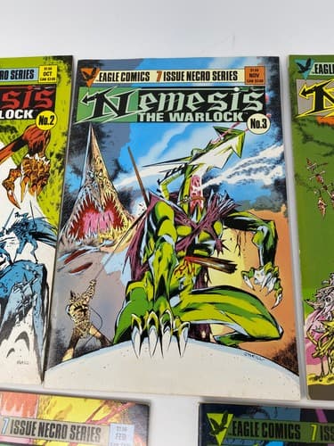 Nemesis The Warlock #1 - 7 Complete Set Necro Series Books Set 1984 Eagle Comics — photo 4