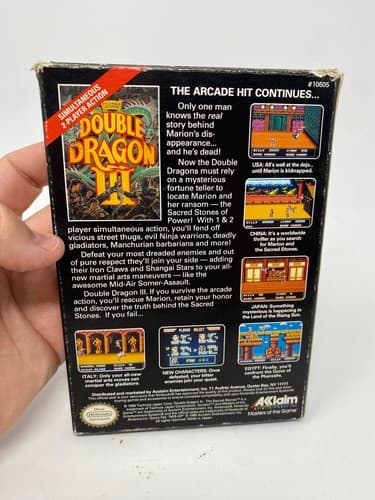 Double Dragon III: The Sacred Stones - Nintendo NES - Complete In Box CIB — photo 6