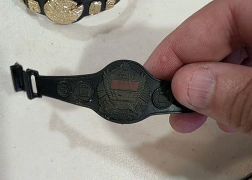 Lot of 11 WWE/WWF/ECW Action Figure Championship Belts, Used — photo 5