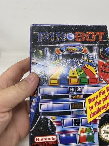 Pin-Bot(Nintendo NES 1990) CIB Complete in box, W/ Manual Insert Ships Fast — photo 3