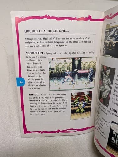 Wildcats Covert Action Team SNES Manual Super Nintendo Authentic Good — photo 7