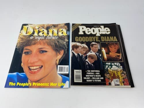 Lot Of 2 Princess Diana Cover Various Magazines