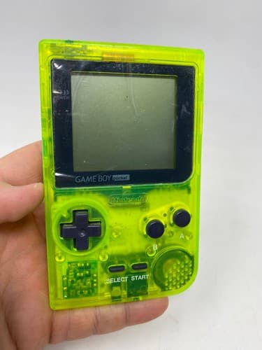 Nintendo Game Boy Pocket Extreme Green Translucent Console MGB-001 Tested