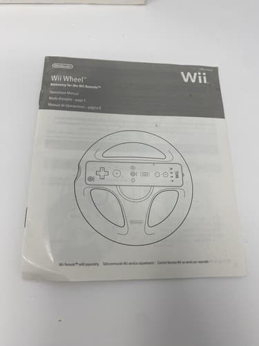 Nintendo Wii OEM Mario Kart Steering Wii Wheel White with Original Box Manual — photo 8