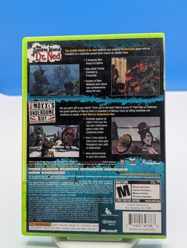 Borderlands Double Game Add-On Pack Zombie Island Dr. Ned Mad Moxxi's XBOX 360 — photo 2