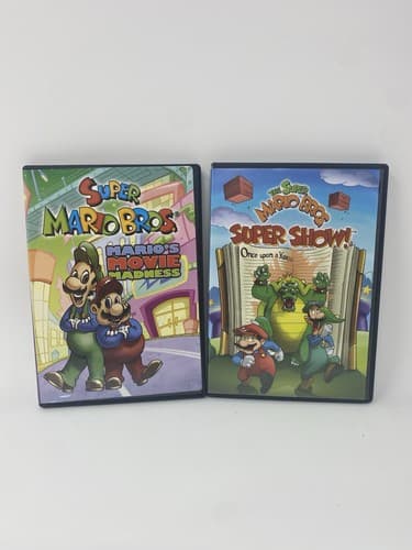 Super Mario DVD Lot Of 2 - Super Show Once Upon A Koopa Movie Madness