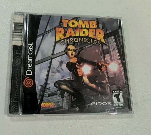 Tomb Raider: Chronicles (Sega Dreamcast, 2000) Game w/ Manual & Reg Card