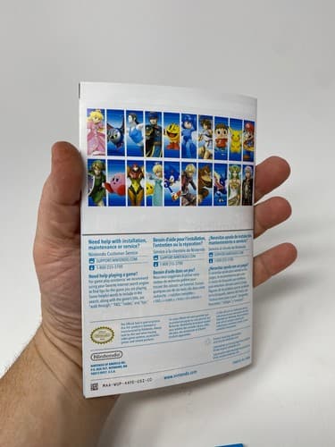 Super Smash Bros Wii U Original Booklet Manual ONLY Guide Instruction Authentic — photo 3