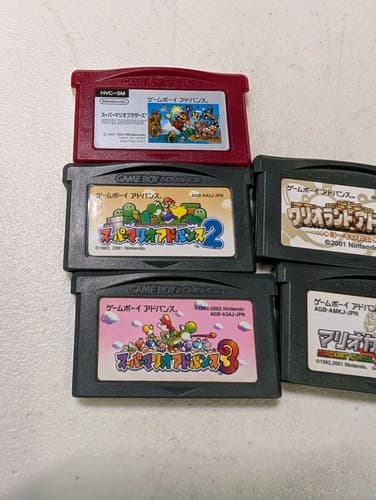 Lot Of 5 Nintendo GBA Japanese Game Carts - Tested - Super Mario Advance, Mario — photo 4