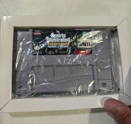Sports Illustrated Championship Football & Baseball SNES Game And Box — photo 8