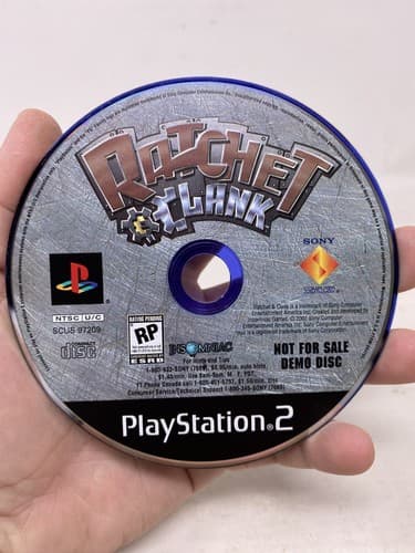 Rare Ratchet & Clank Rippin' The Galaxy A New One Demo Disc NFR Sony PS2
