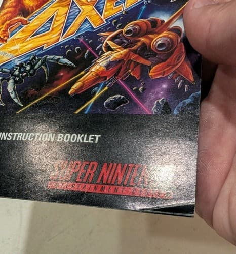 Axelay Manual for Super Nintendo (SNES) Manual Only — photo 5