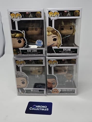 Loki FUNKO Pop Lot Of 4. 896 897 899 900 - Kid Loki, Ravonna, Sylvie, Mobious