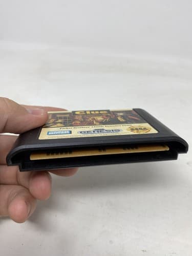 CLUE - Unfolded Box Game & manual - SEGA GENESIS - Tested - Ships Fast — photo 6