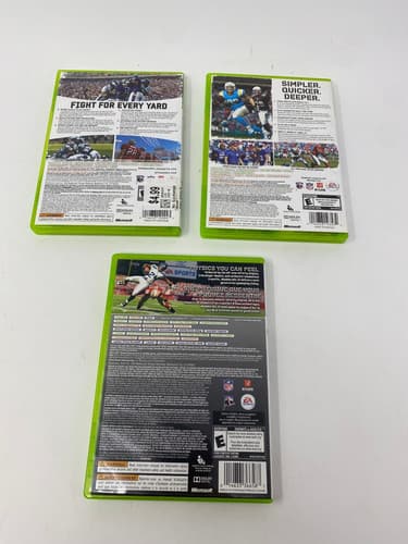 Lot Of 3 Madden NFL 10 11 And 13 Microsoft Xbox 360 Video Games CIB — photo 2