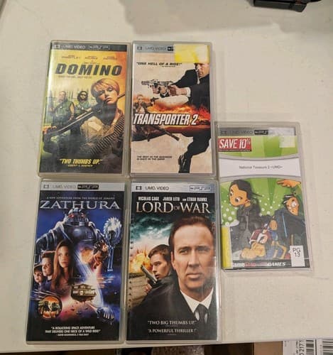 Lot Of 5 d Movies - Zathura, Transporter 2, Domino, National Treasure 2