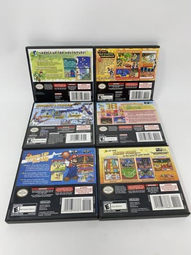 Nintendo DS Lot 6 CASES ONLY Mario Party Luigi Hoops Peach Sonic Olympic Yoshi — photo 2