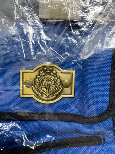 Harry Potter and the Philosopher's Stone Blue Carry Bag Pouch Hogwarts Crest NEW — photo 2