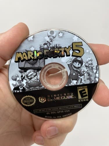 Disc Only Mario Party 5 (Nintendo GameCube, 2003) Tested Not Working For Parts
