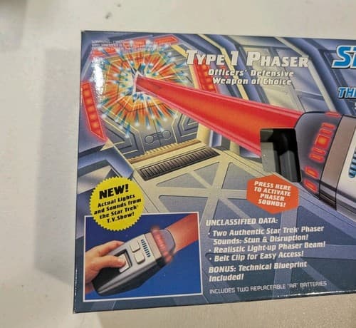 Star Trek The Next Generation Type 1 Phaser Playmates 19914 New Very Low Serial — photo 2
