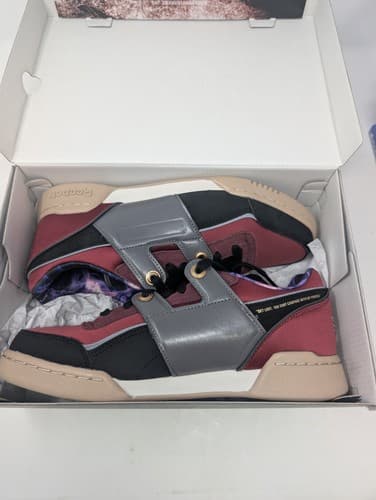 Reebok Workout Plus Street Fighter Shoes Black Tan Red GZ2567 Men's 8.5 — photo 4