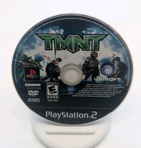 TMNT PS2 PlayStation 2 Complete CIB  Teenage Mutant Ninja Turtles Black Label — photo 6